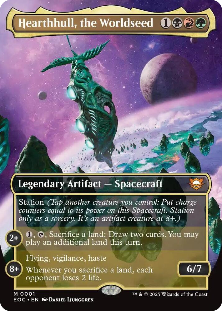 0001 Hearthhull, the Worldseed (Borderless) M Commander: Edge of Eternities