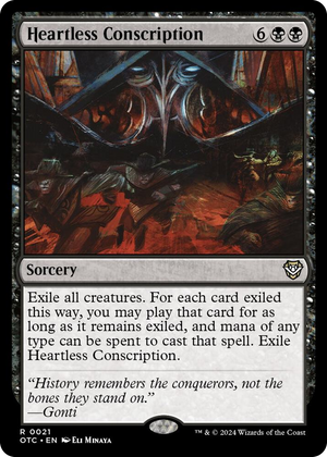 0021 Heartless Conscription R Commander: Outlaws of Thunder Junction