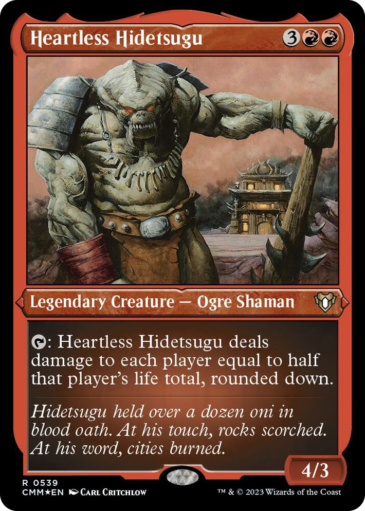 0539 Heartless Hidetsugu (Foil Etched) R Commander Masters