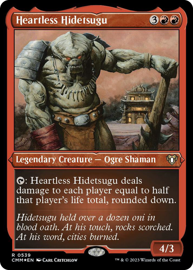 0539 Heartless Hidetsugu (Foil Etched) R Commander Masters