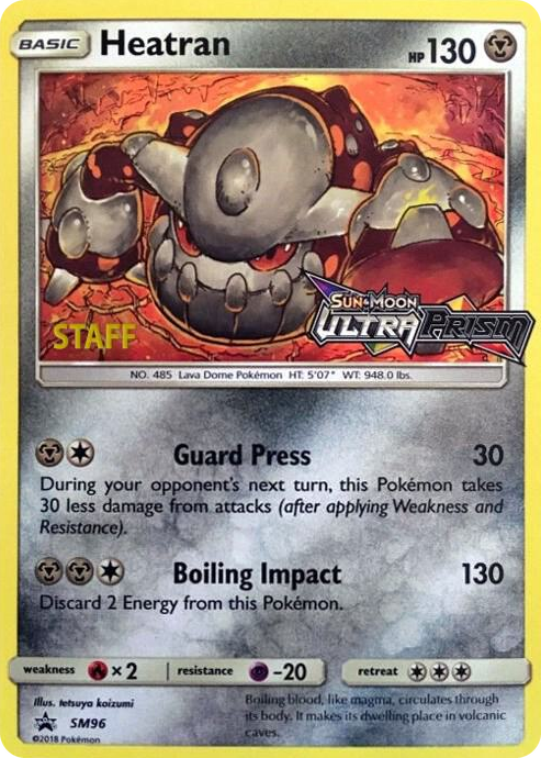 SM096 Heatran - SM96 (Prerelease) [Staff] Promo SM Promos