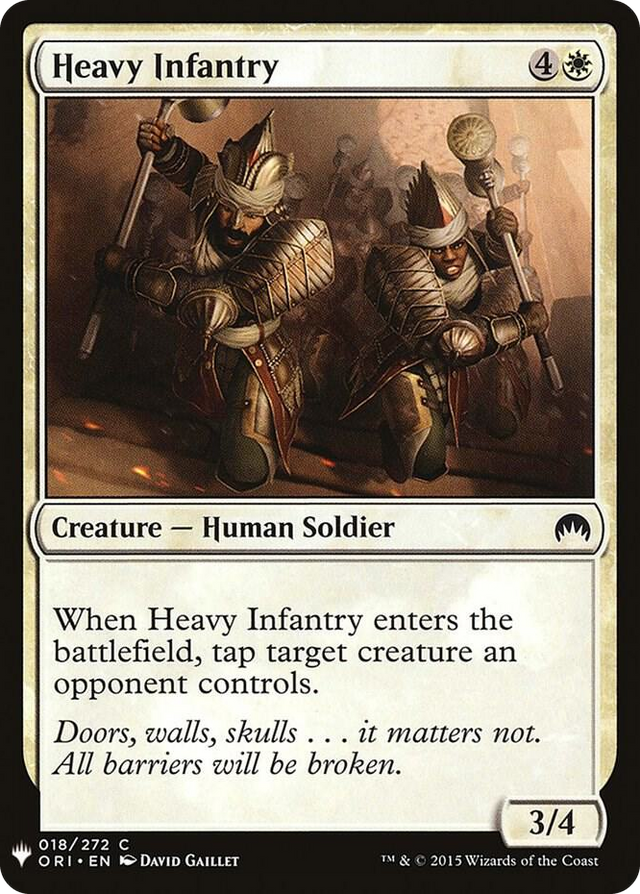 0018 Heavy Infantry C The List Reprints