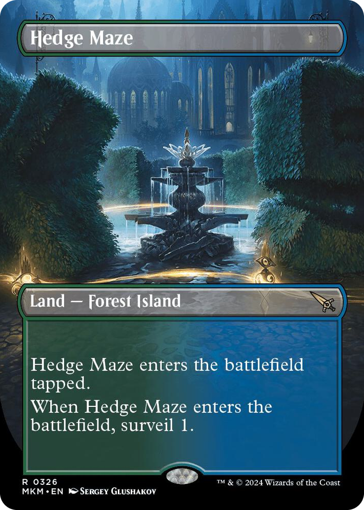 0326 Hedge Maze (Borderless) R Murders at Karlov Manor