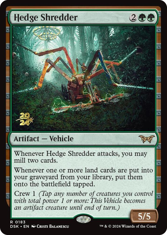 0183 Hedge Shredder R Prerelease Cards