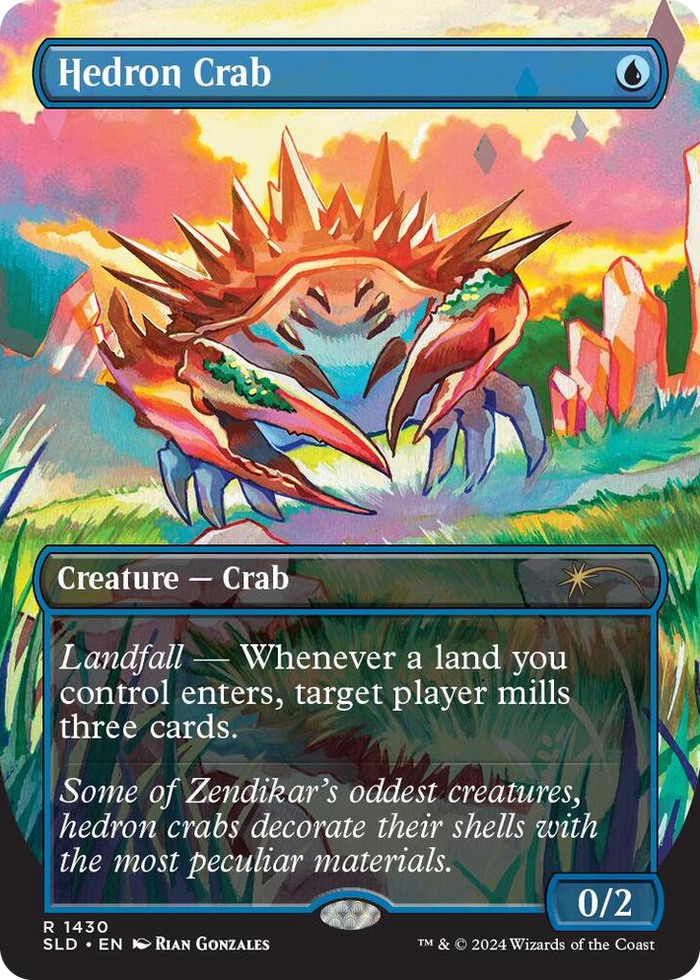 Hedron Crab #1430 R - Secret Lair Drop Series Pokemon card