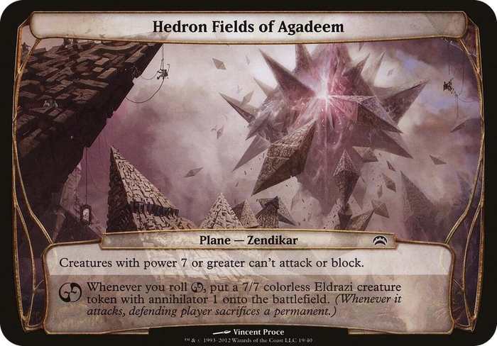 Hedron Fields of Agadeem (Planechase 2012) #19 S - Oversize Cards Pokemon card