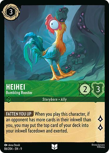 0086 Heihei - Bumbling Rooster Uncommon Fabled