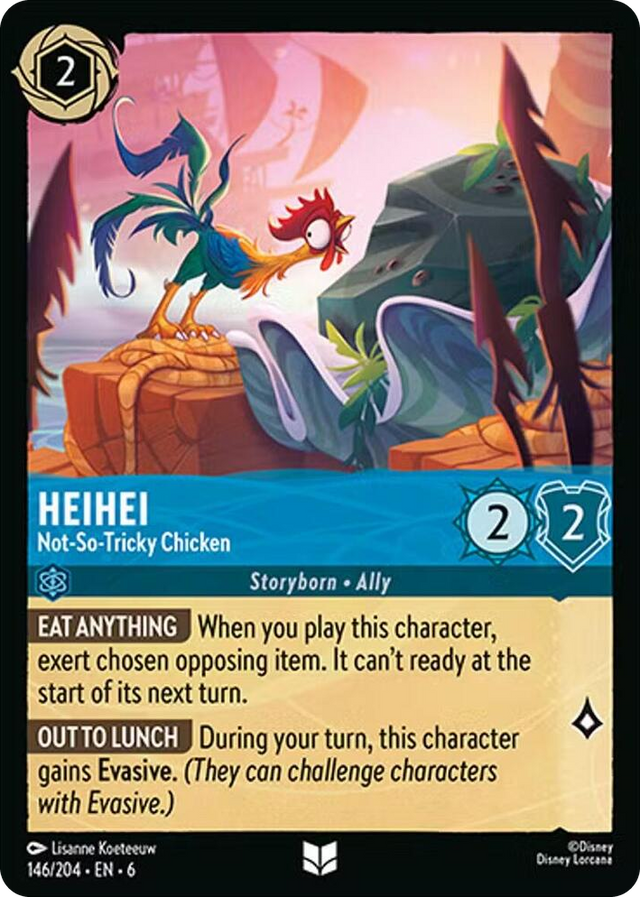 0146 HeiHei - Not-So-Tricky Chicken Uncommon Azurite Sea