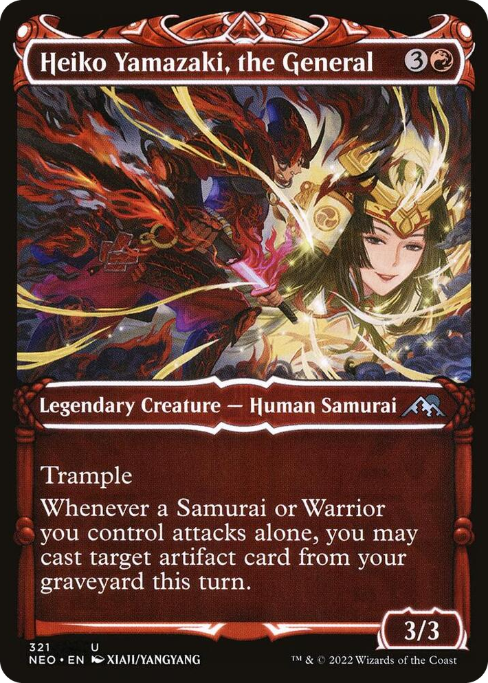 0321 Heiko Yamazaki, the General (Showcase) U Kamigawa: Neon Dynasty