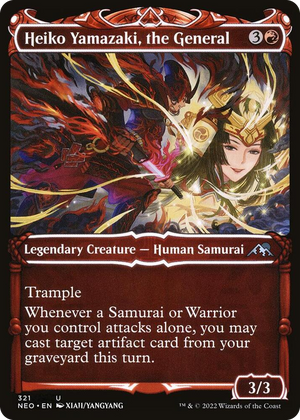 0321 Heiko Yamazaki, the General (Showcase) U Kamigawa: Neon Dynasty