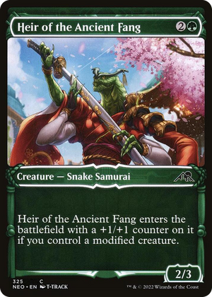 0325 Heir of the Ancient Fang (Showcase) C Kamigawa: Neon Dynasty