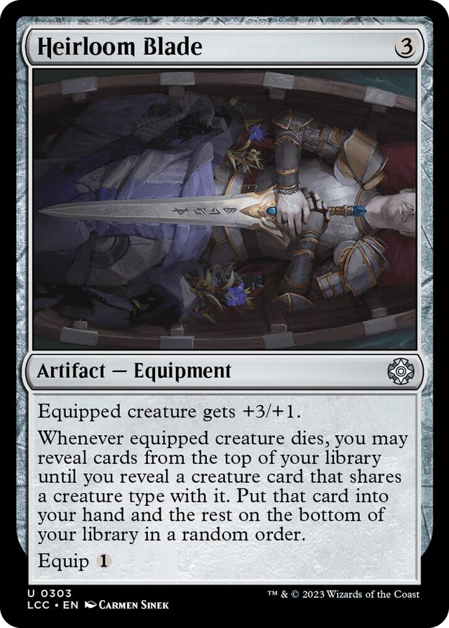 0303 Heirloom Blade U Commander: The Lost Caverns of Ixalan