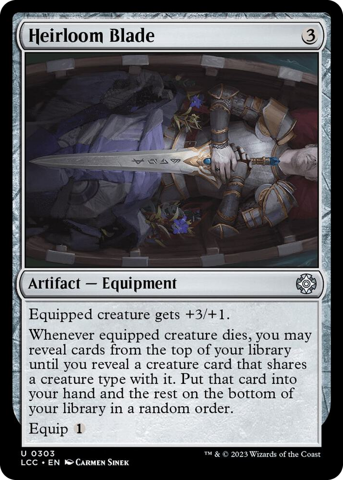 Heirloom Blade #303 U - Commander: The Lost Caverns of Ixalan Pokemon card