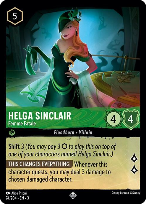0074 Helga Sinclair - Femme Fatale Super Rare Into the Inklands
