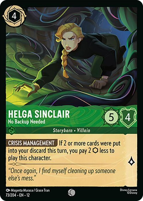 0073 Helga Sinclair - No Backup Needed Common Wilds Unknown
