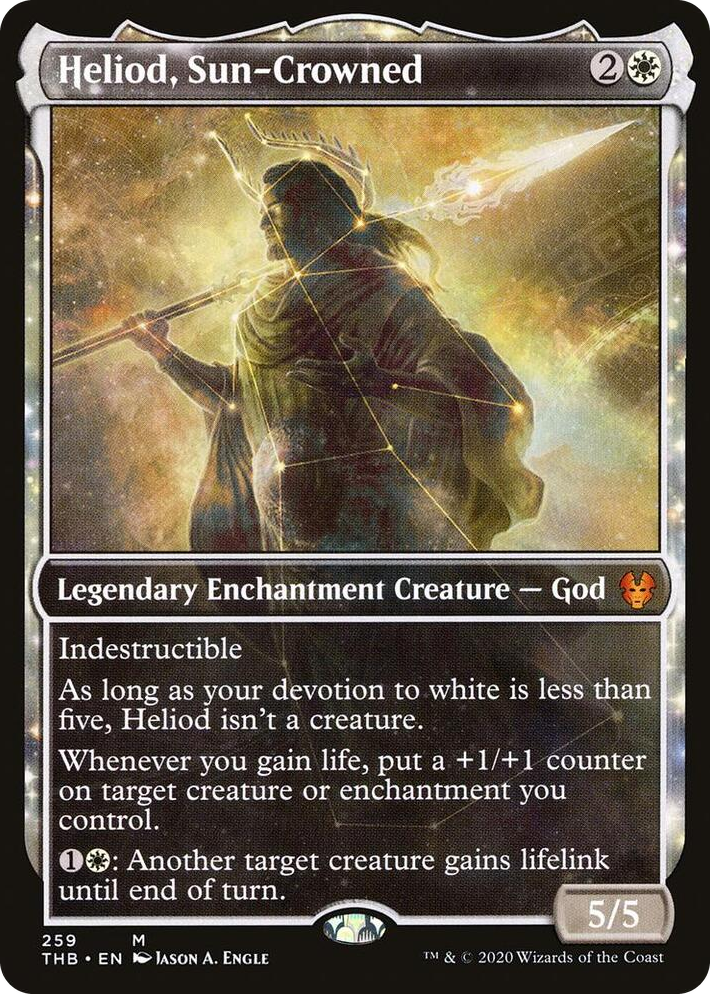 0259 Heliod, Sun-Crowned (Showcase) M Theros Beyond Death