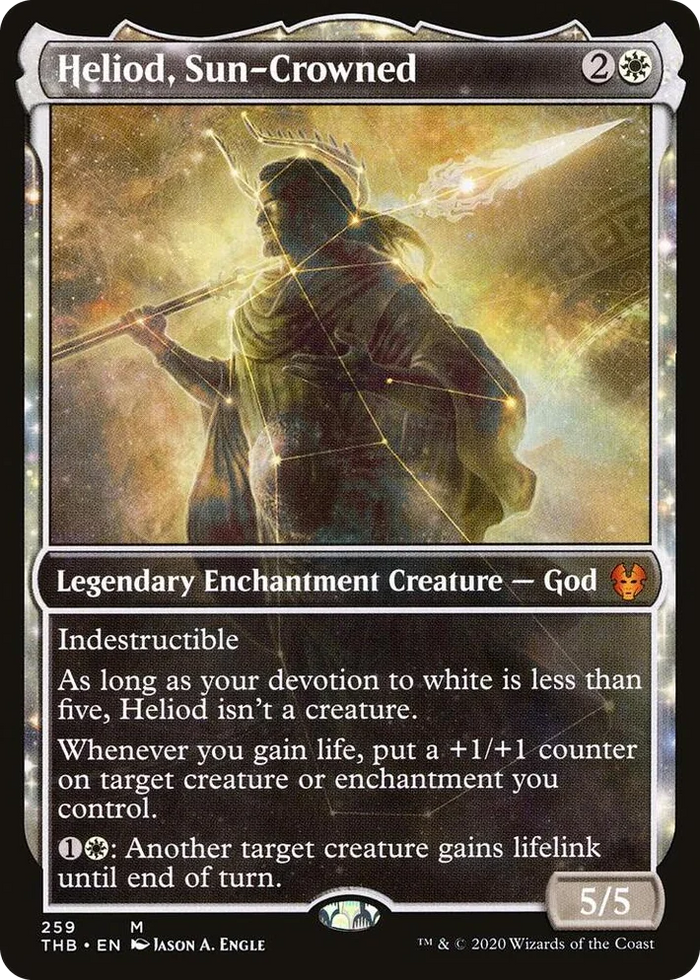 0259 Heliod, Sun-Crowned (Showcase) M Theros Beyond Death