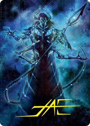 0060 Heliod, the Warped Eclipse Art Card (Gold-Stamped Signature) S Art Series: March of the Machine