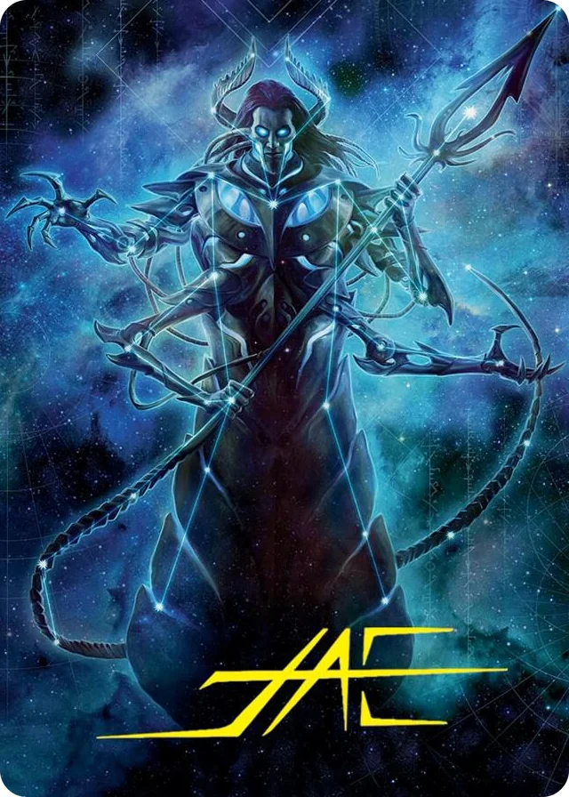 0060 Heliod, the Warped Eclipse Art Card (Gold-Stamped Signature) S Art Series: March of the Machine