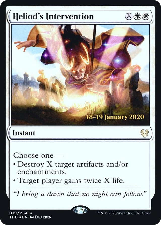 0019 Heliod's Intervention R Prerelease Cards