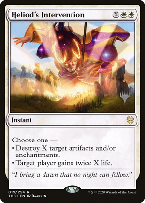 0019 Heliod's Intervention R Promo Pack: Theros Beyond Death
