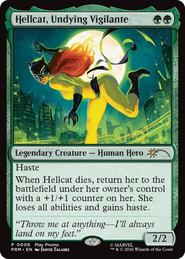 0006 Hellcat, Undying Vigilante P Standard Showdown Promos