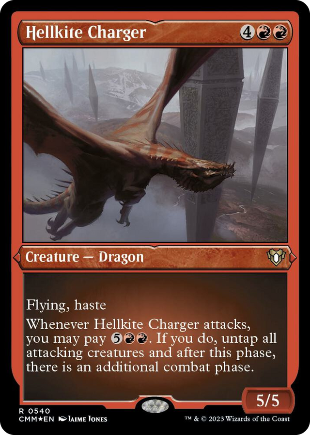 0540 Hellkite Charger (Foil Etched) R Commander Masters