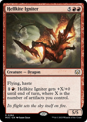 0284 Hellkite Igniter R Commander: March of the Machine