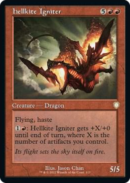 0117 Hellkite Igniter (Retro Frame) R Commander: The Brothers' War