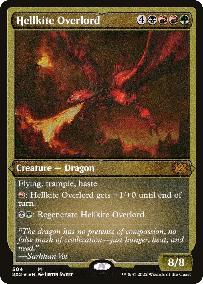 0504 Hellkite Overlord (Foil Etched) M Double Masters 2022