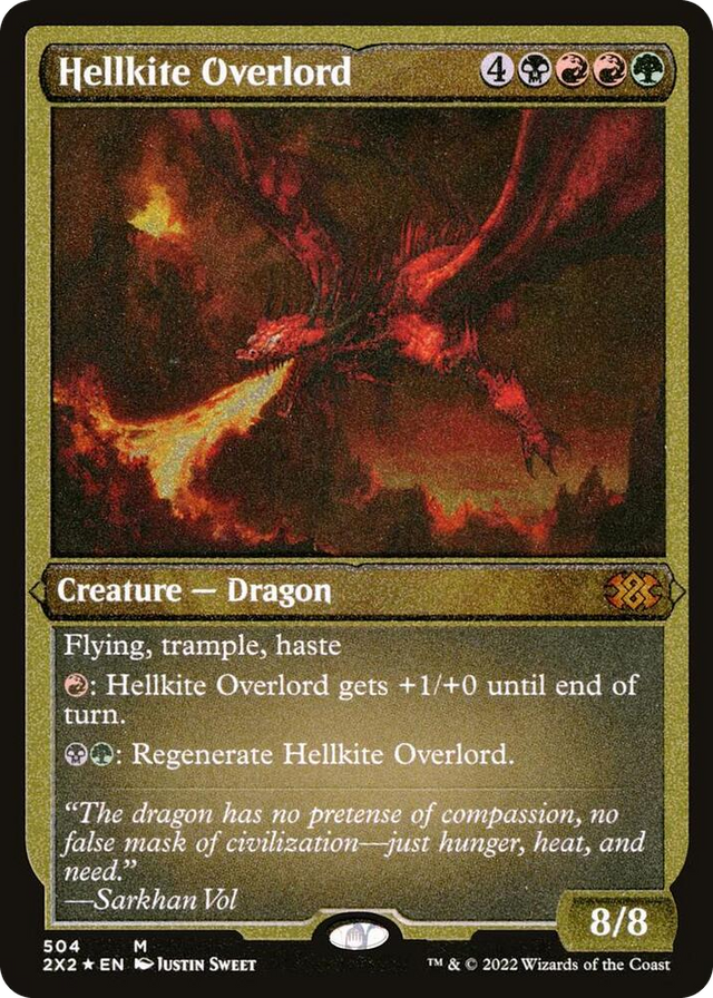 0504 Hellkite Overlord (Foil Etched) M Double Masters 2022
