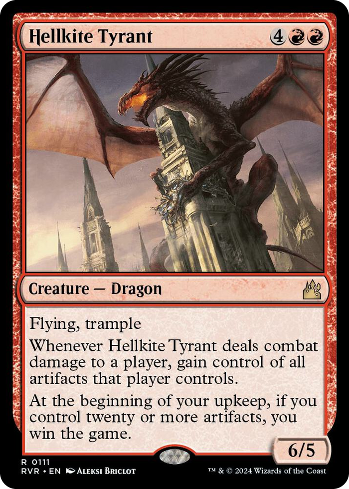 Hellkite Tyrant #111 R - Ravnica Remastered Pokemon card