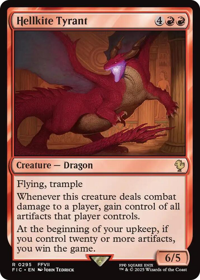 0295 Hellkite Tyrant R Commander: FINAL FANTASY