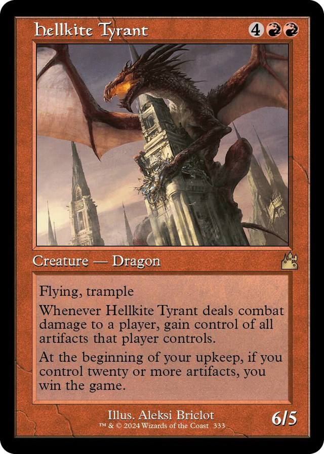 0333 Hellkite Tyrant (Retro Frame) R Ravnica Remastered