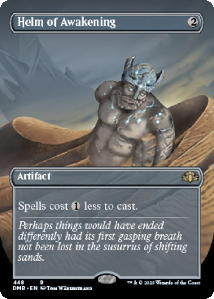 Helm of Awakening (Borderless) #448 R - Dominaria Remastered Pokemon card