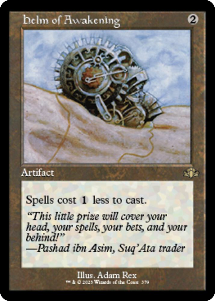 Helm of Awakening (Retro Frame) #379 R - Dominaria Remastered Pokemon card