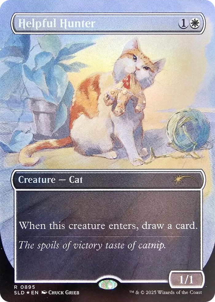 Helpful Hunter (0895) (Rainbow Foil) #895 R - Secret Lair Drop Series Pokemon card