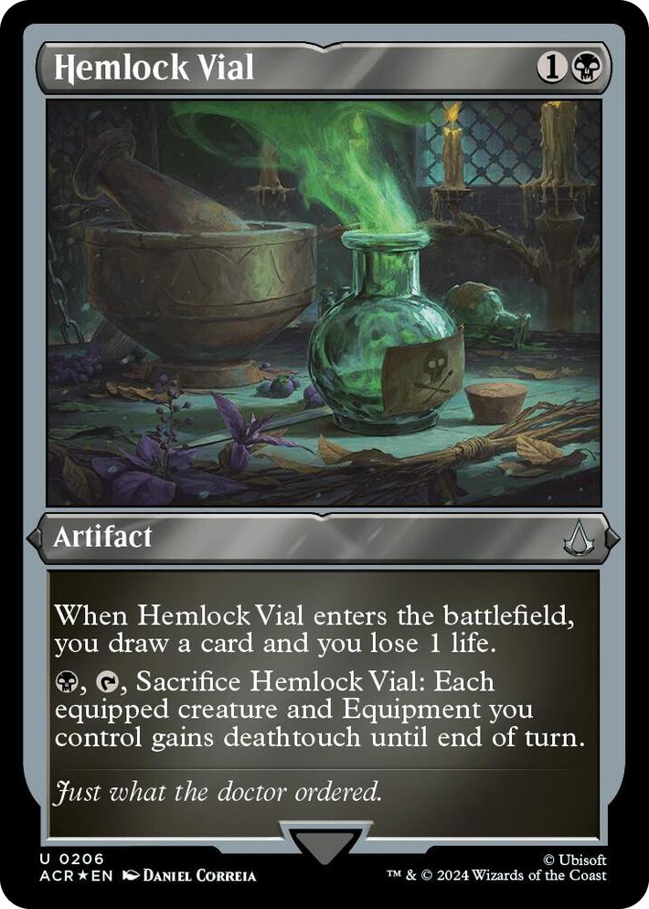 0206 Hemlock Vial (Foil Etched) U Universes Beyond: Assassin's Creed