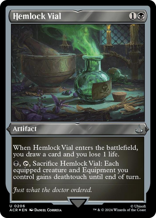0206 Hemlock Vial (Foil Etched) U Universes Beyond: Assassin's Creed