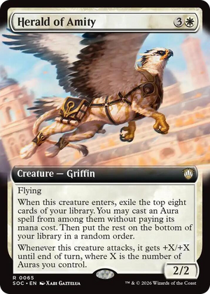 0065 Herald of Amity (Extended Art) R Commander: Secrets of Strixhaven