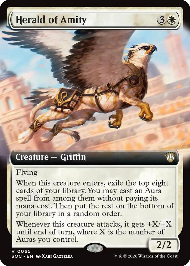 0065 Herald of Amity (Extended Art) R Commander: Secrets of Strixhaven