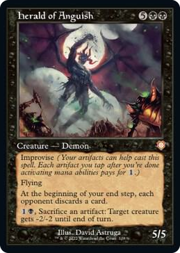 0108 Herald of Anguish (Retro Frame) M Commander: The Brothers' War
