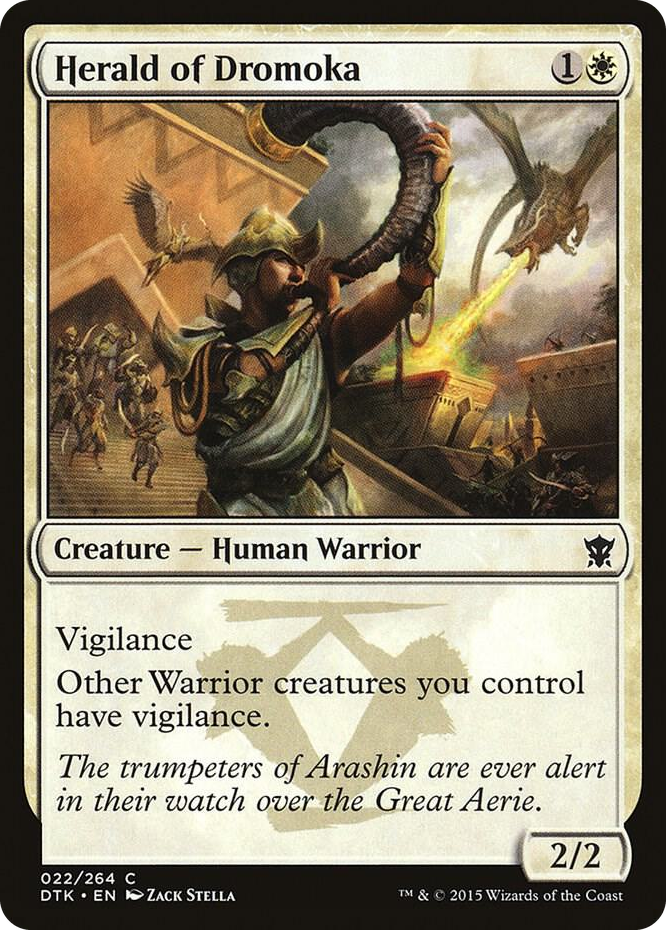 0022 Herald of Dromoka C Dragons of Tarkir