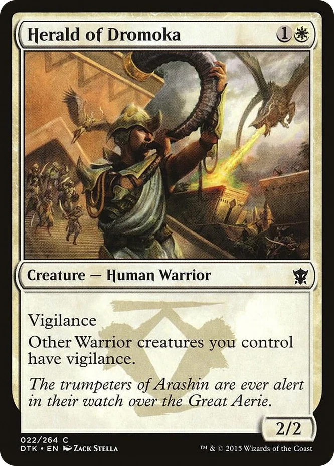 0022 Herald of Dromoka C Dragons of Tarkir
