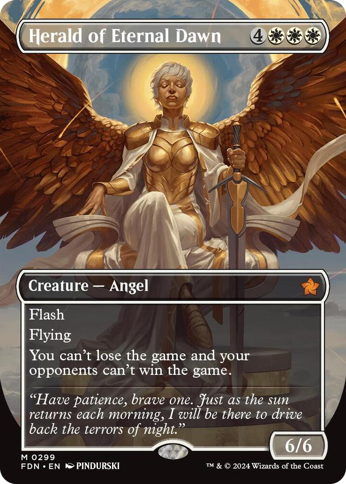 0299 Herald of Eternal Dawn (Borderless) M Foundations