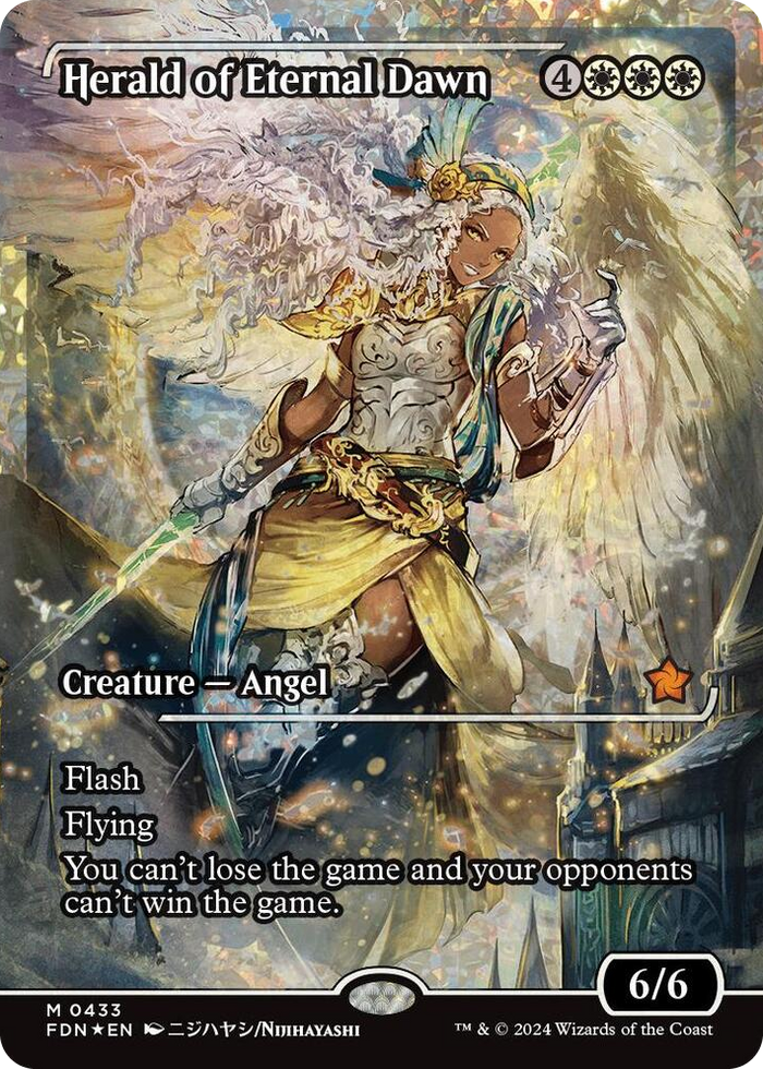 Herald of Eternal Dawn (Showcase) (Fracture Foil) #433 M - Foundations Pokemon card