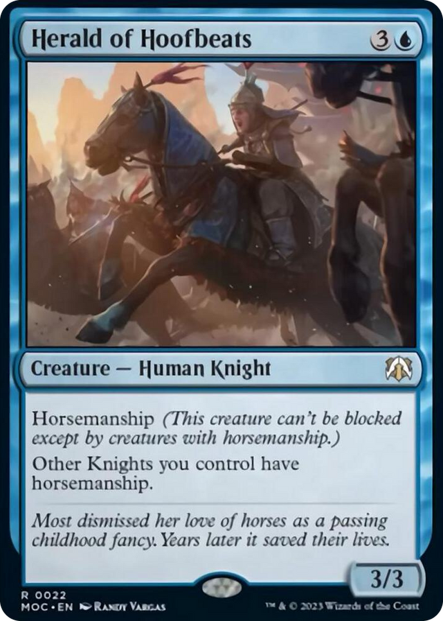 0022 Herald of Hoofbeats R Commander: March of the Machine