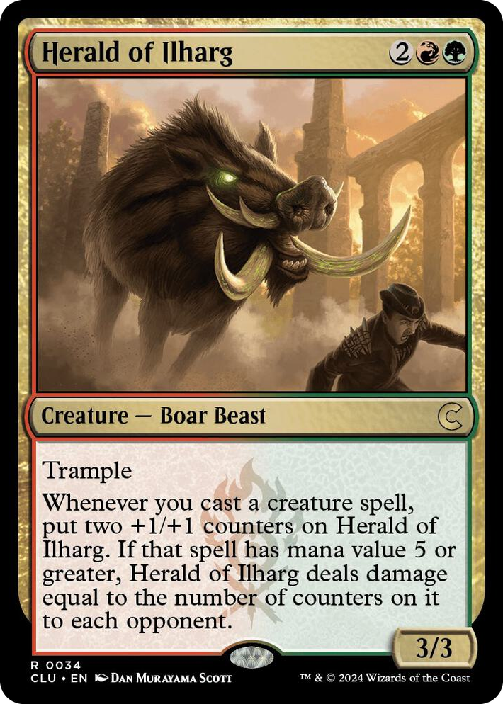 0034 Herald of Ilharg R Ravnica: Clue Edition