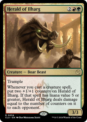 0034 Herald of Ilharg R Ravnica: Clue Edition