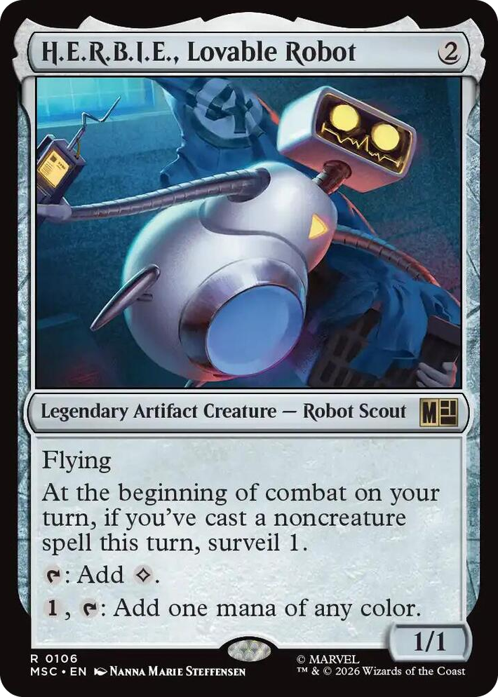 0106 H.E.R.B.I.E., Lovable Robot R Commander: Marvel Super Heroes